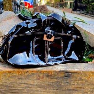 Vintage Mazzini Italian patent leather handbag